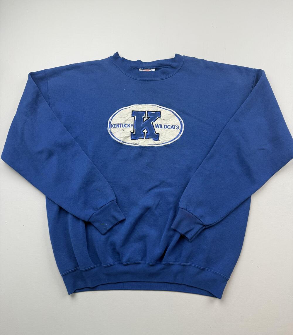 Vintage Kentucky Wildcats Sweatshirt Mens XL Blue NCAA Simply For Sports 90s USA